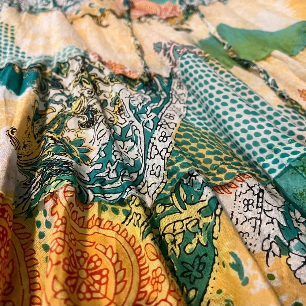Boho Hippie Skirt Colorful Girl's Skirt Women’s Patchwork Skirt Boho FREE SIZE